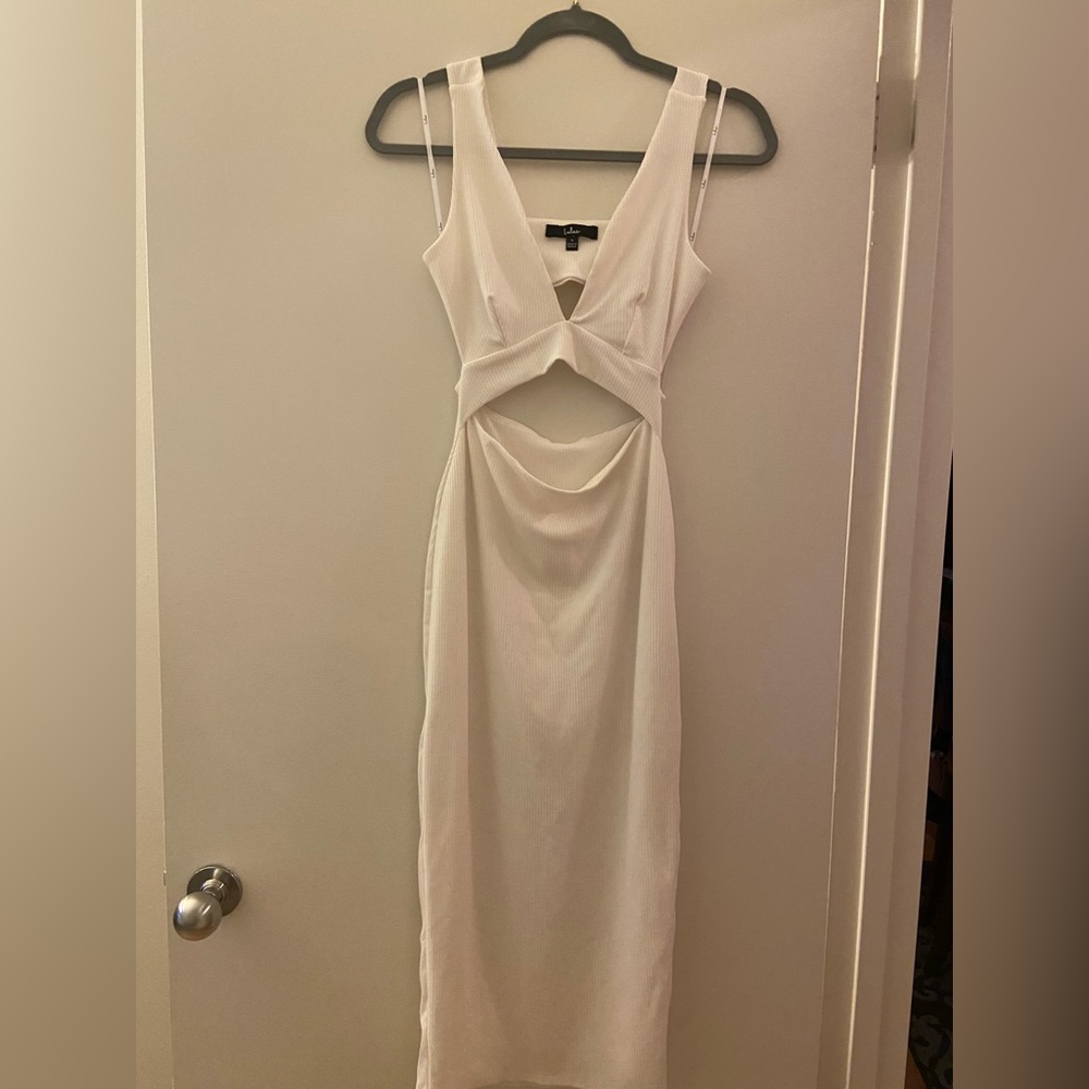 Lulus white mid length dress